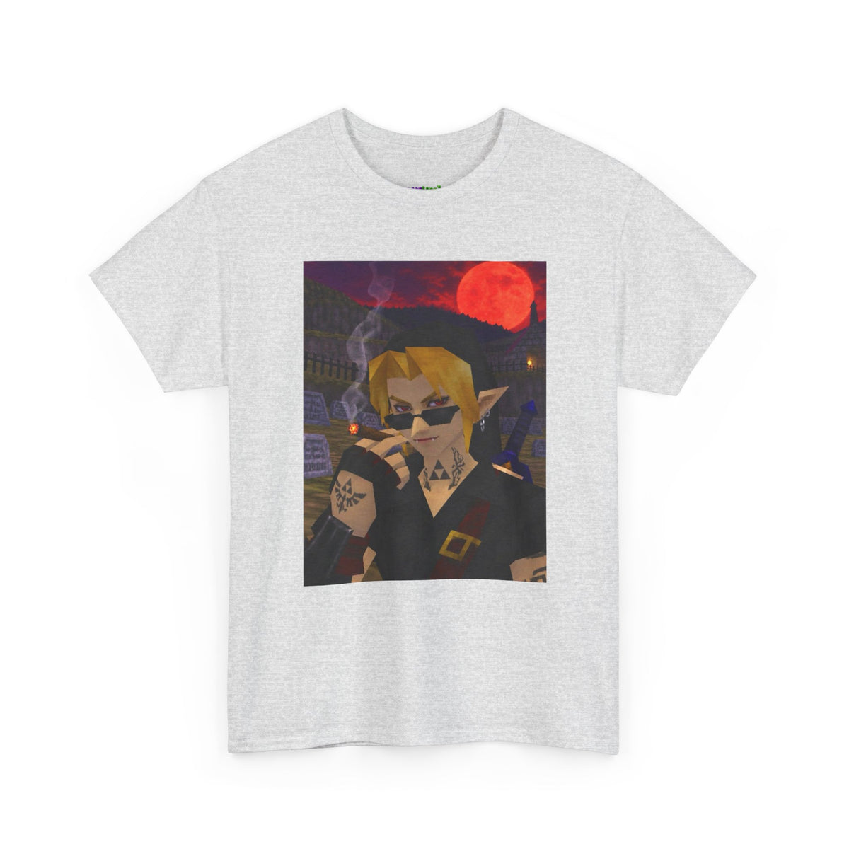 Mystic Green Canvas Graphic Tee
