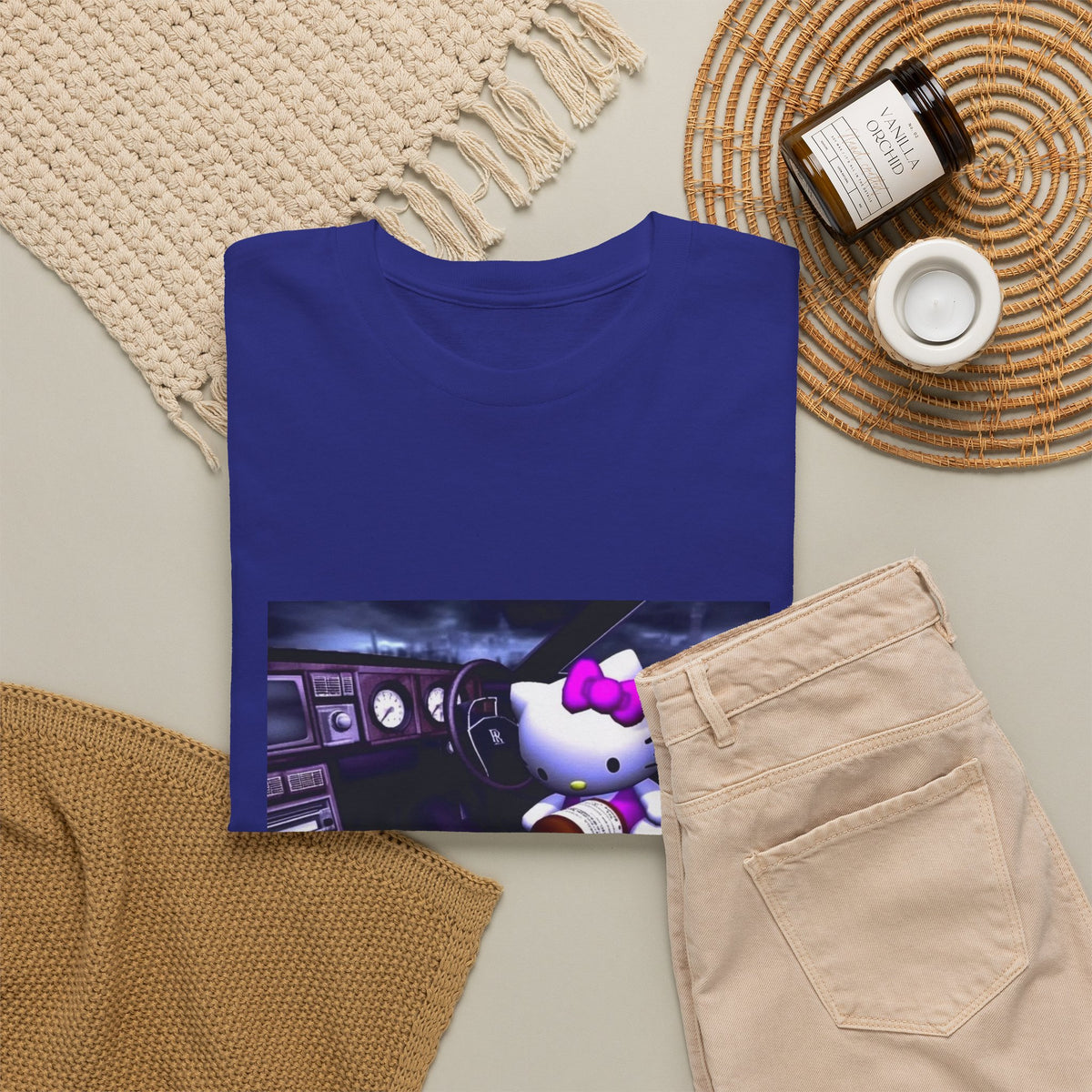 Hello Kitty Pours Lean In Car Tee