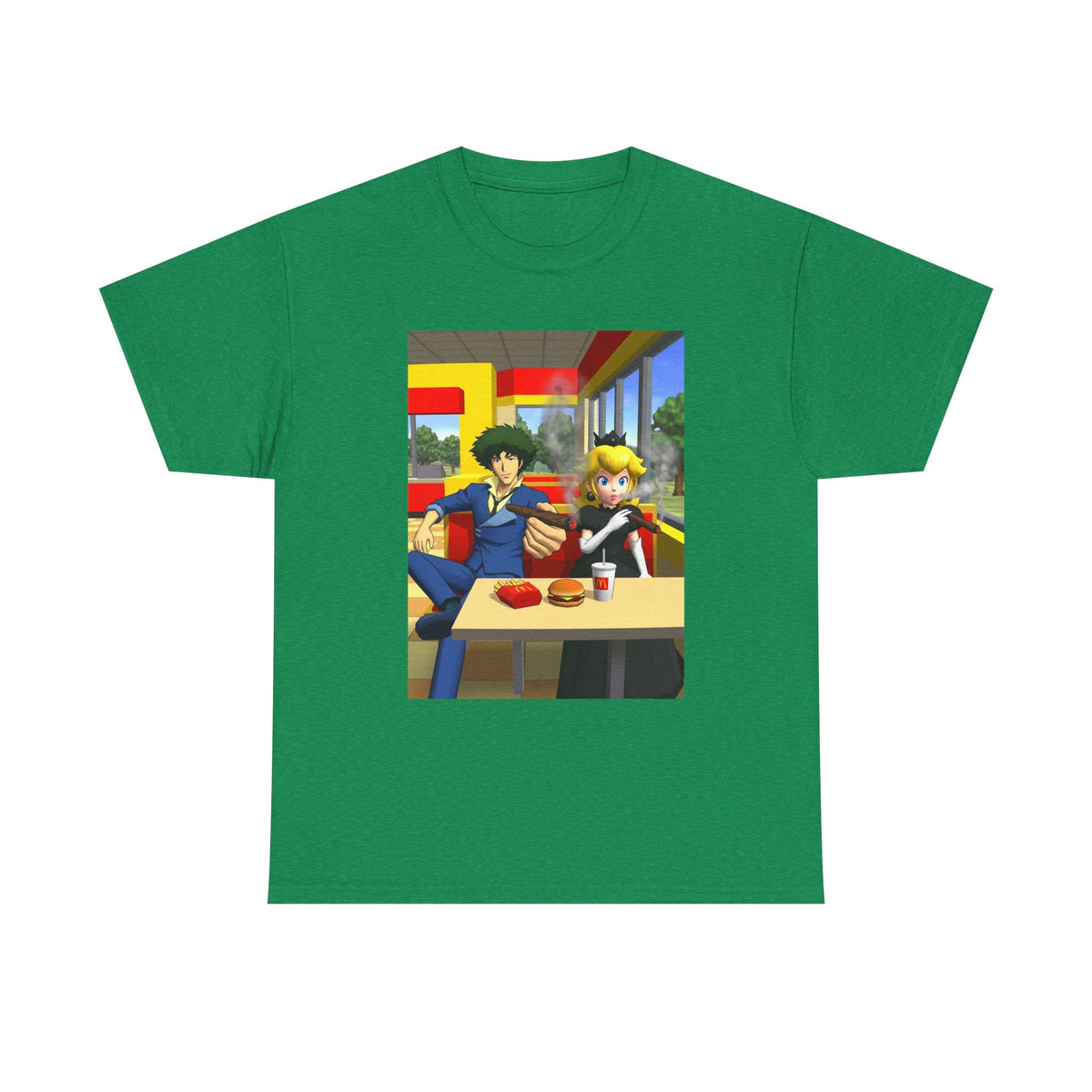 Spike Spiegel And Dark Peach Chilling Tee