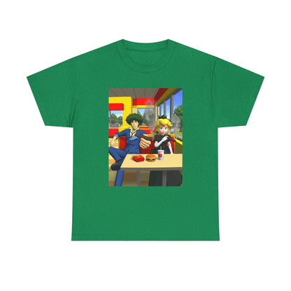 Spike Spiegel And Dark Peach Chilling Tee