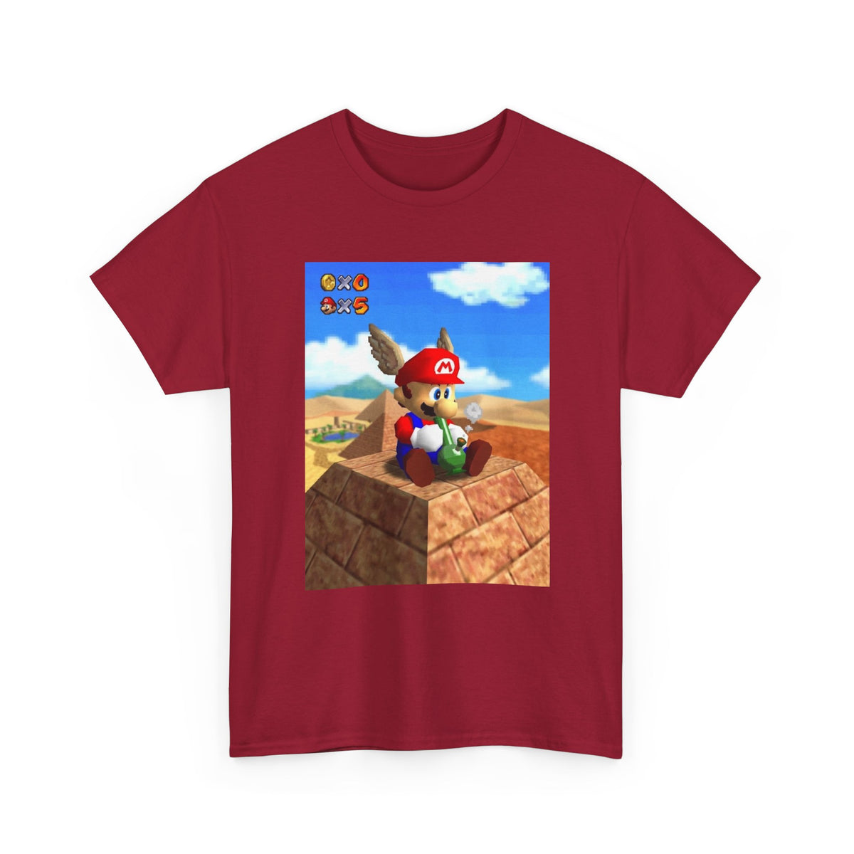 Wing Cap Mario Enjoying The Desert View Tee