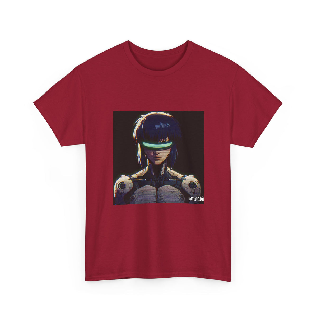 Cybernetic Major Motoko Kusanagi Glitch Art Tee