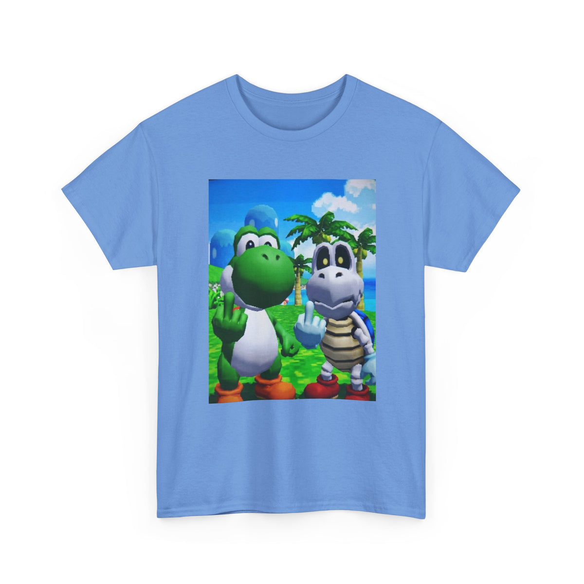 Yoshi And Dry Bones Flipping The Bird Tee