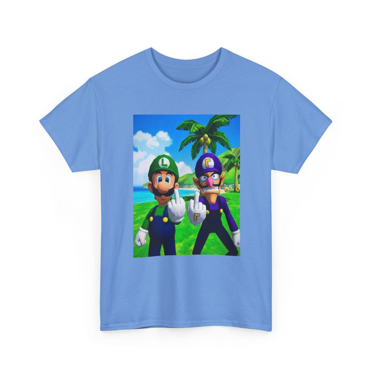 Luigi and Waluigi Flipping The Bird Tee