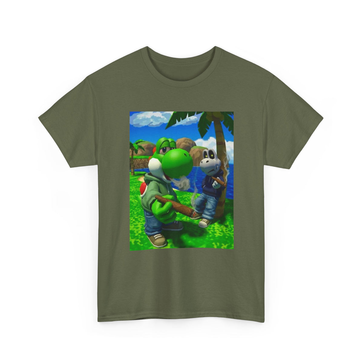 Yoshi And Dry Bones Smoking Blunts Tee