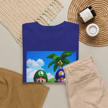 Luigi and Waluigi Flipping The Bird Tee