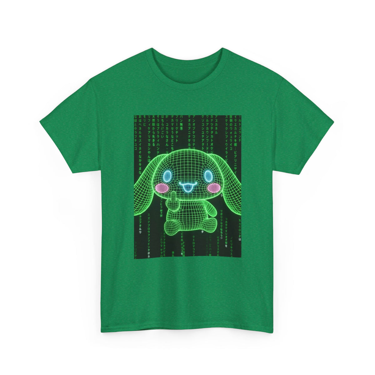 Wireframe Bunny Flips The Bird Tee