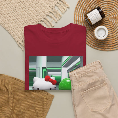 Kitty And Slime Flipping The Bird Tee