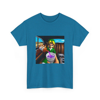 N64 Link Pouring Purple Lean Tee