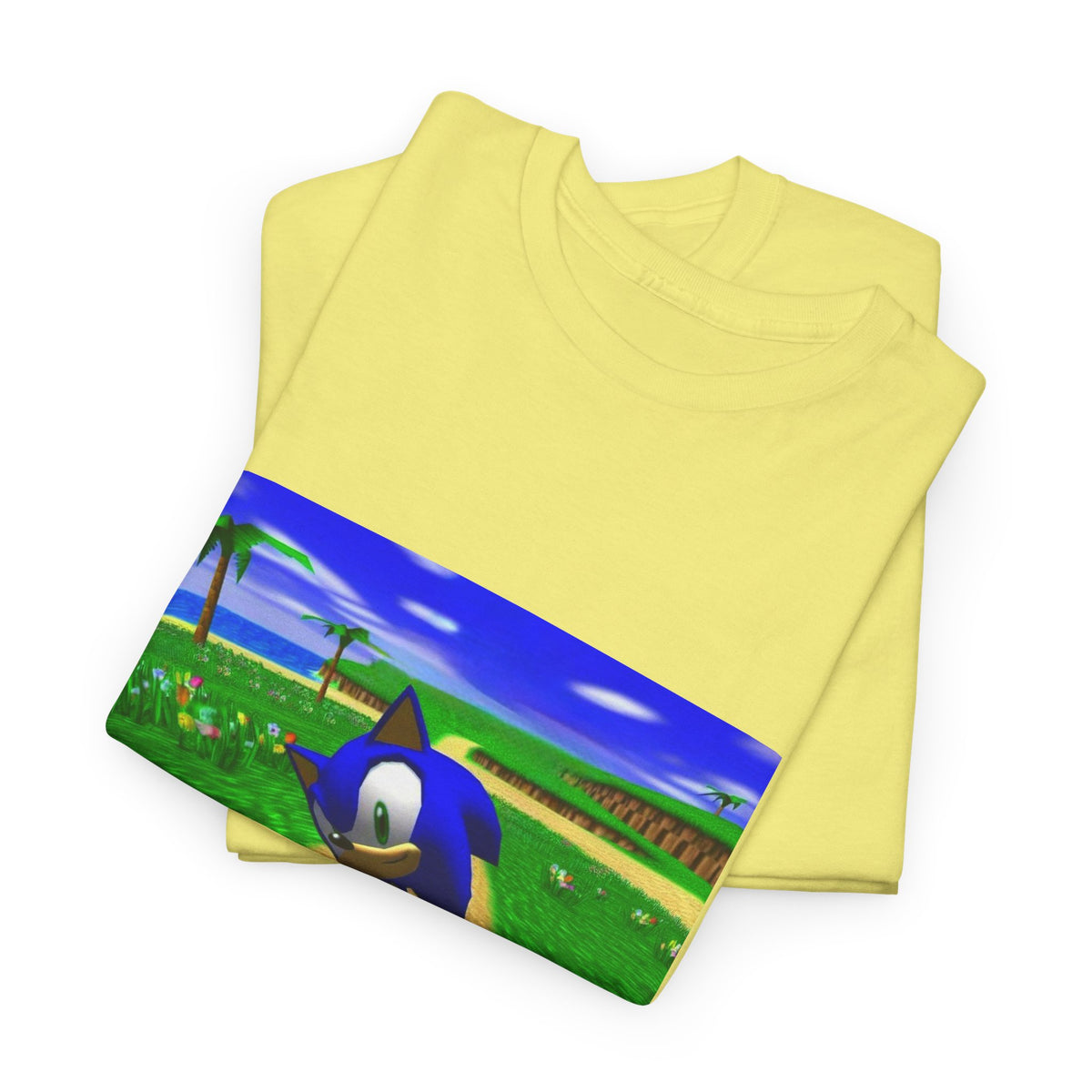 Sonic On A Trippy Green Hill Zone