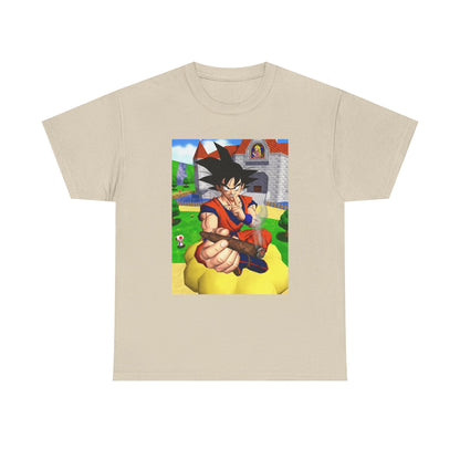 Goku Blazing On Nimbus At Mushroom Kingdom