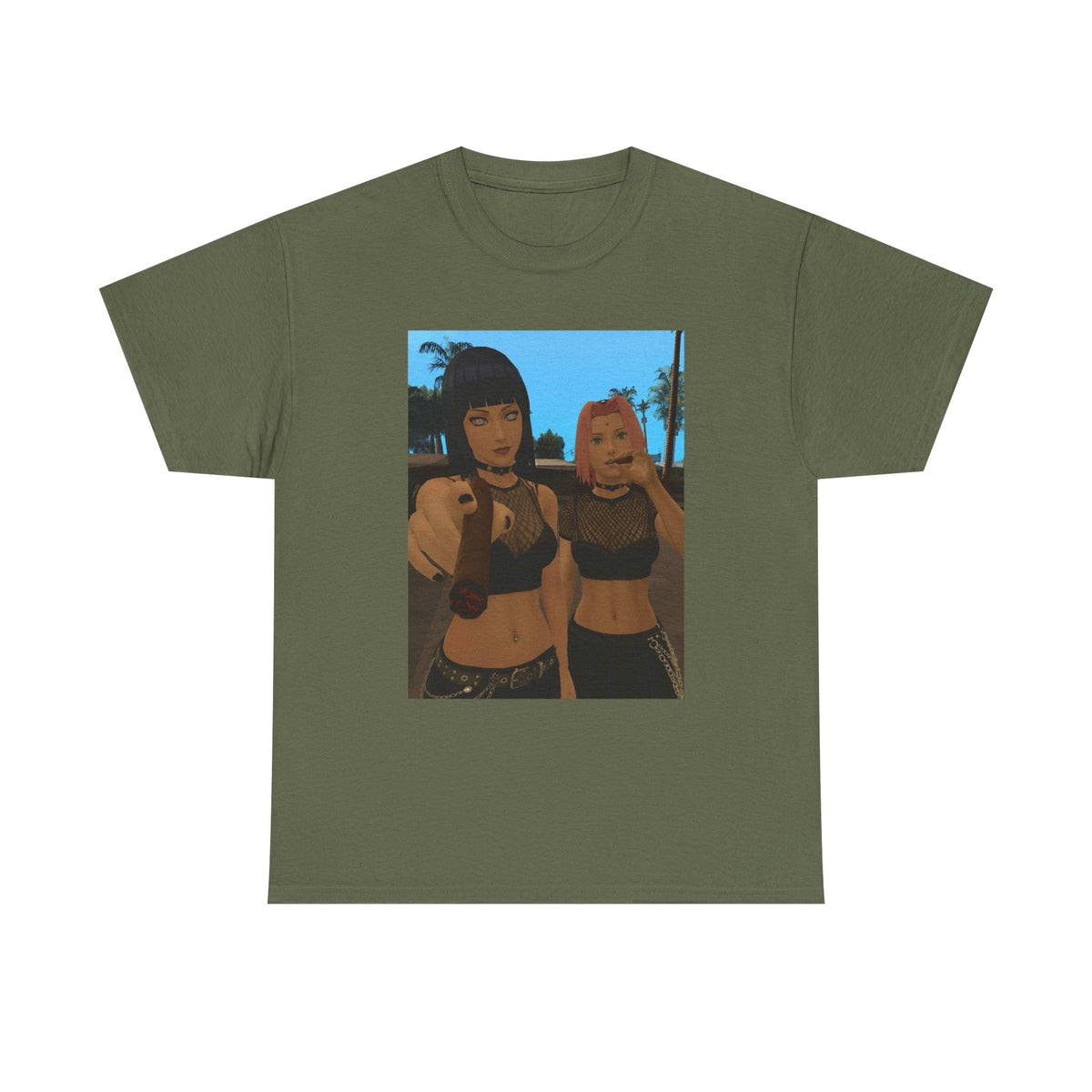 Anime Girls Sharing A Smoke Tee