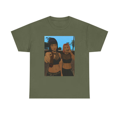 Anime Girls Sharing A Smoke Tee