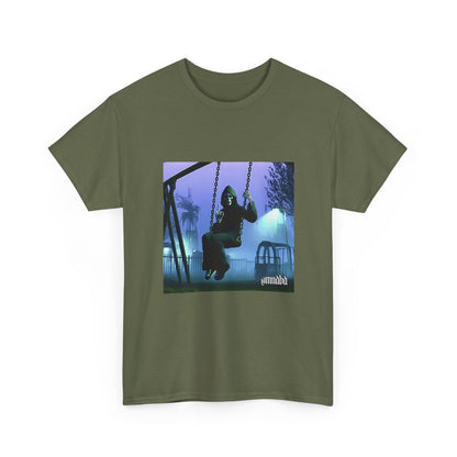 Grim Reaper Giving Middle Finger On Swing