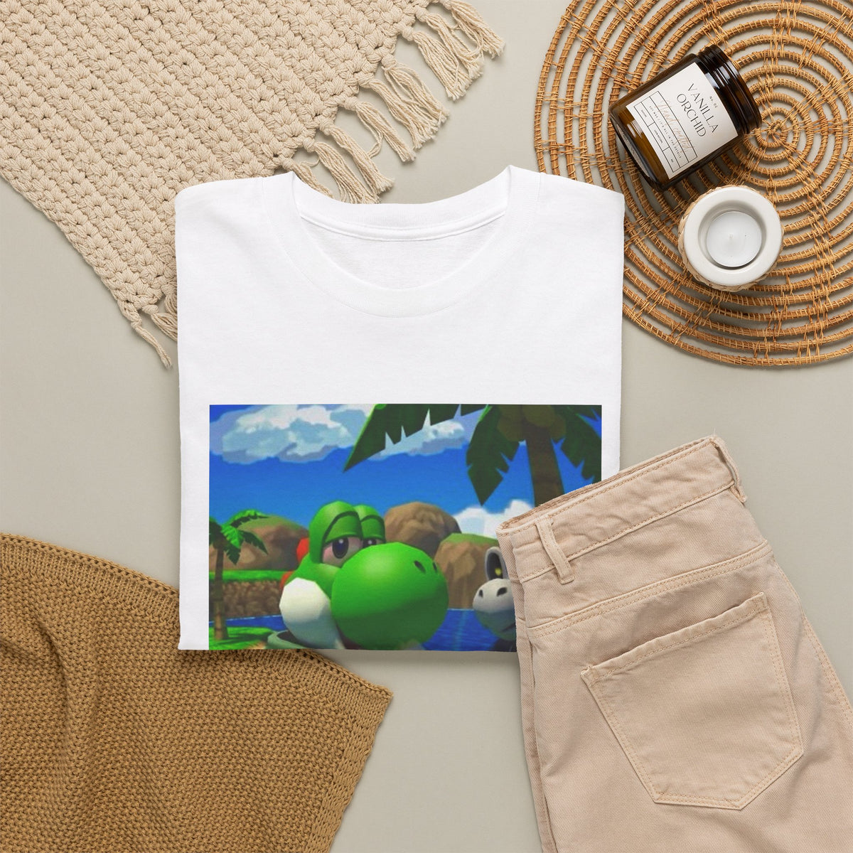 Yoshi And Dry Bones Smoking Blunts Tee