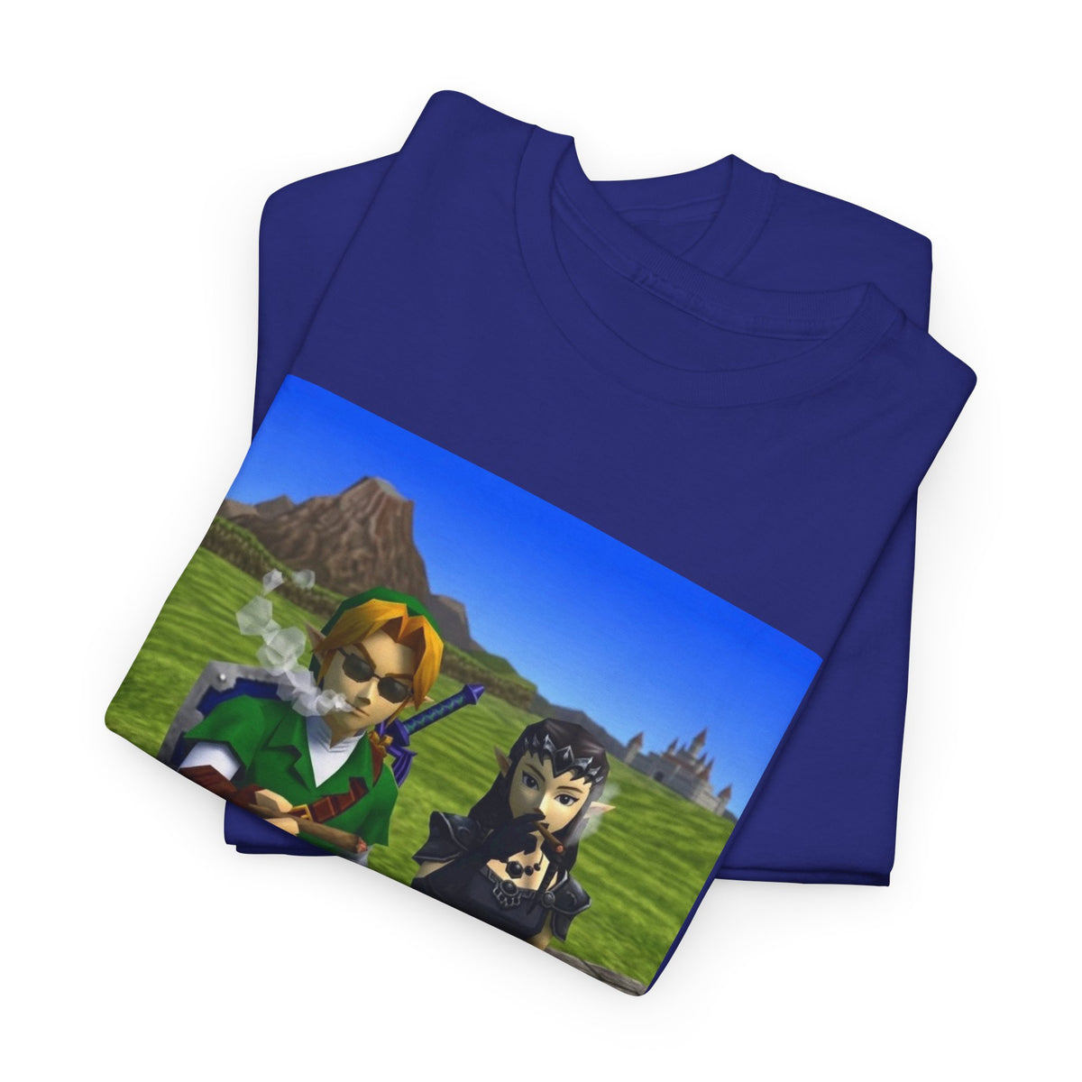 Link And Dark Zelda Smoking Cigars