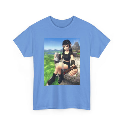 Edgy Elf Girl Smoking Blunt Tee