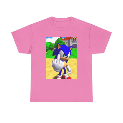 Sonic Flipping The Bird Tee