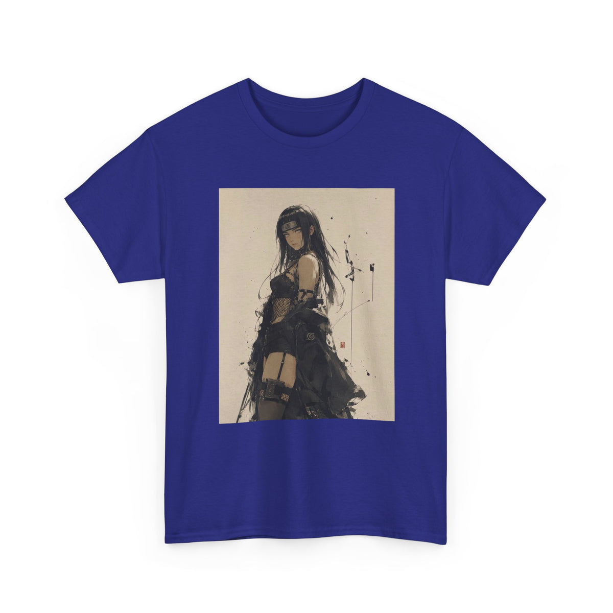 Anime Goth Girl Standing Confidently Tee