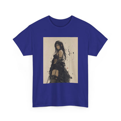 Anime Goth Girl Standing Confidently Tee