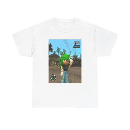 Chill Green Hedgehog Smoking Blunt Tee