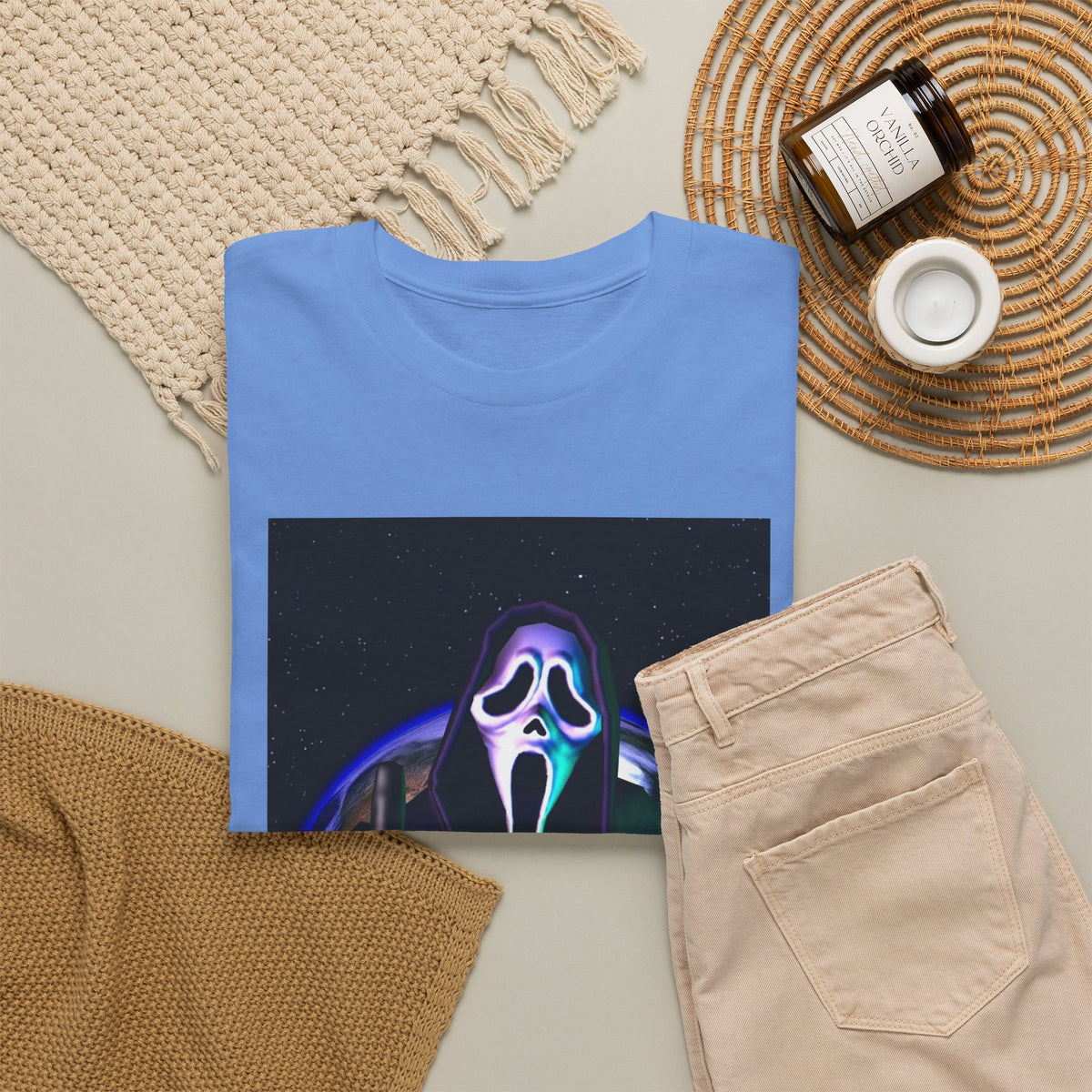 Ghostface Flipping Off The Earth Tee