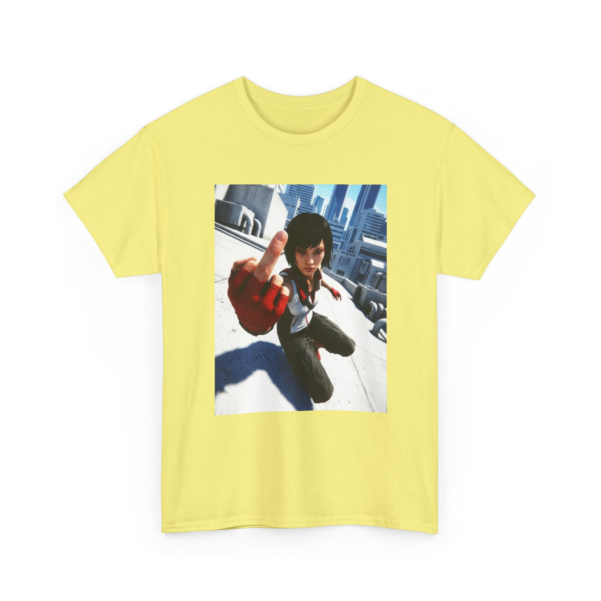 Faith Connors Flipping The Bird Rooftop Tee