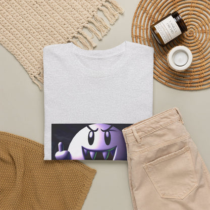 Edgy Ghost Flipping The Bird Tee
