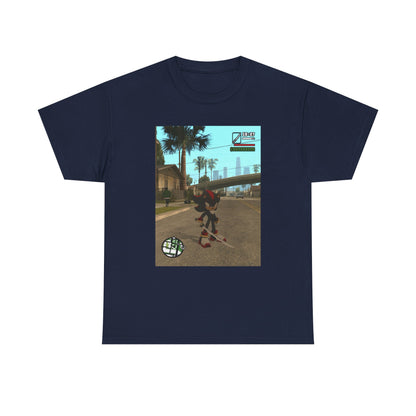 Shadow The Hedgehog Katana Wielding in Grove Street Tee