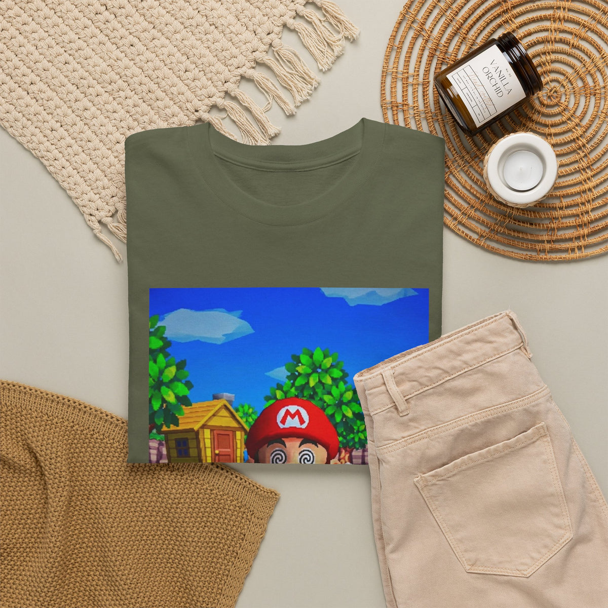Mushroom-Tripping Mario Flips The Bird Tee