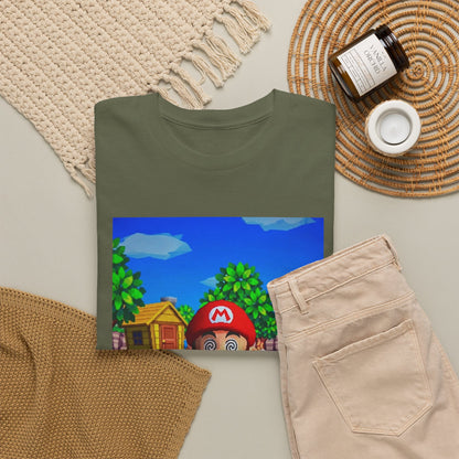 Mushroom-Tripping Mario Flips The Bird Tee