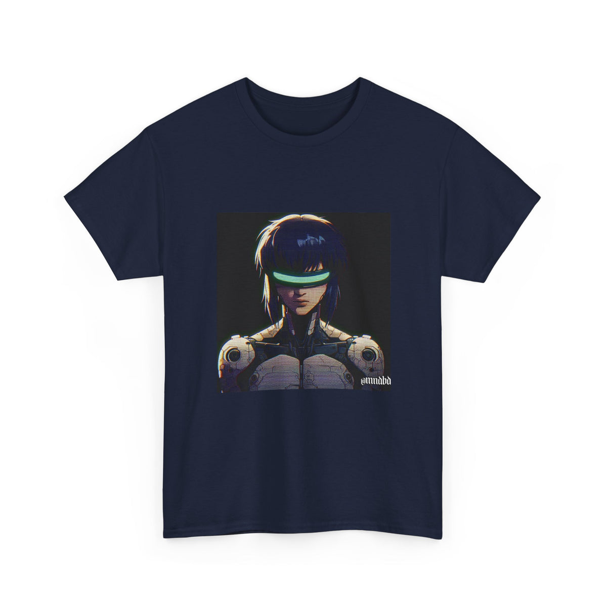 Cybernetic Major Motoko Kusanagi Glitch Art Tee