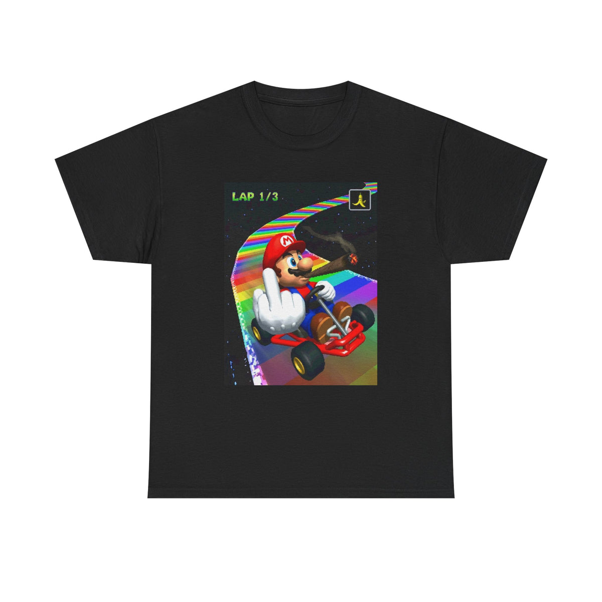 Mario Karting, Blazing, And Flipping The Bird Tee
