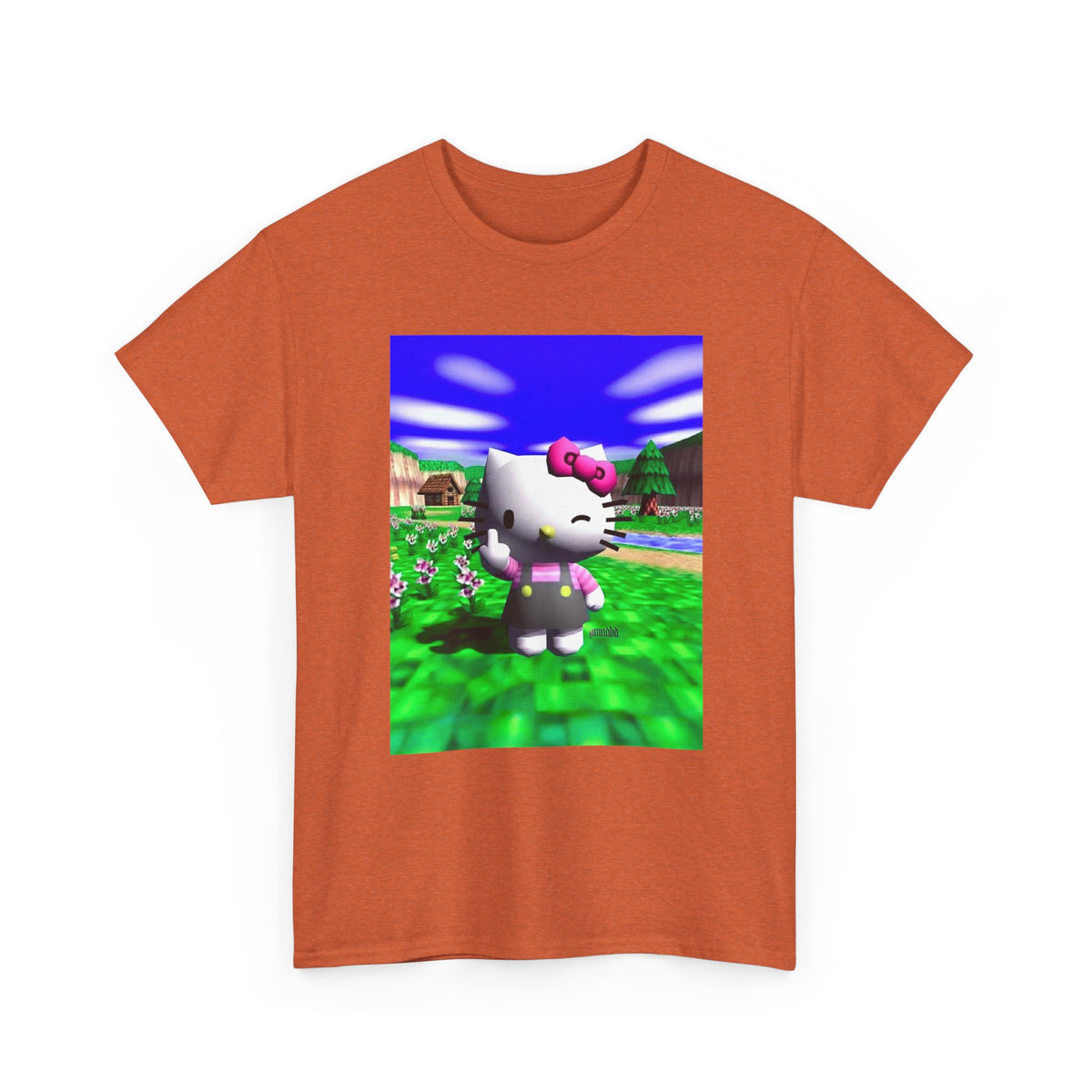 Winking Kitty Flipping The Bird Tee