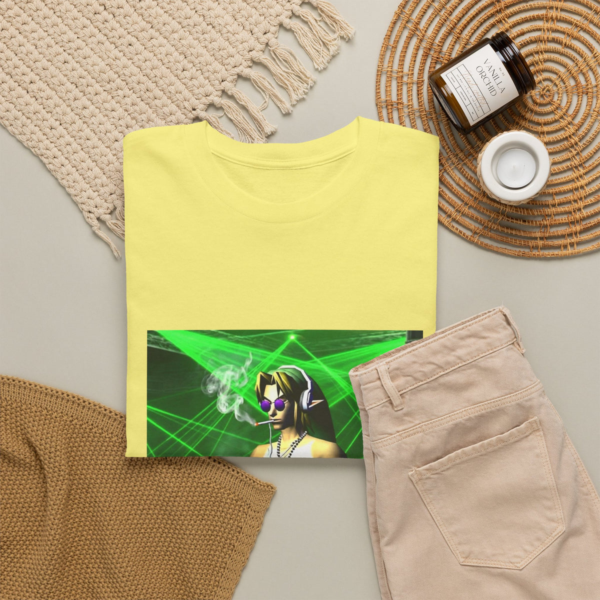 DJ Link Smoking At The Rave Tee
