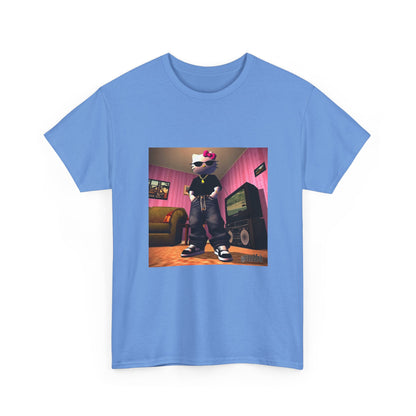 Gangsta Hello Kitty Chillin' In Low Poly Room Tee