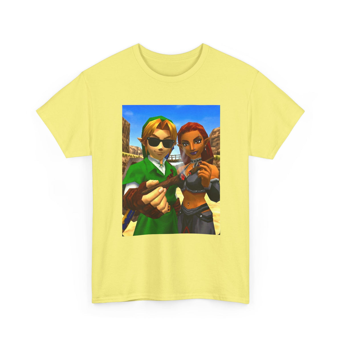 Link And Gerudo Blazing Out West Tee