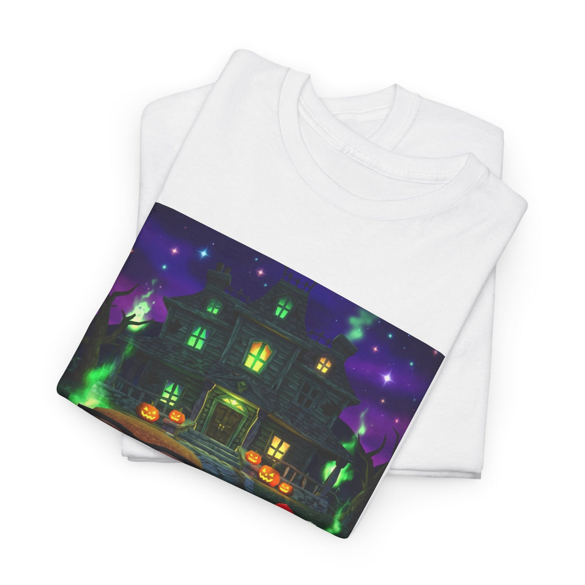 Neon Leaf Whisper Graphic Tee