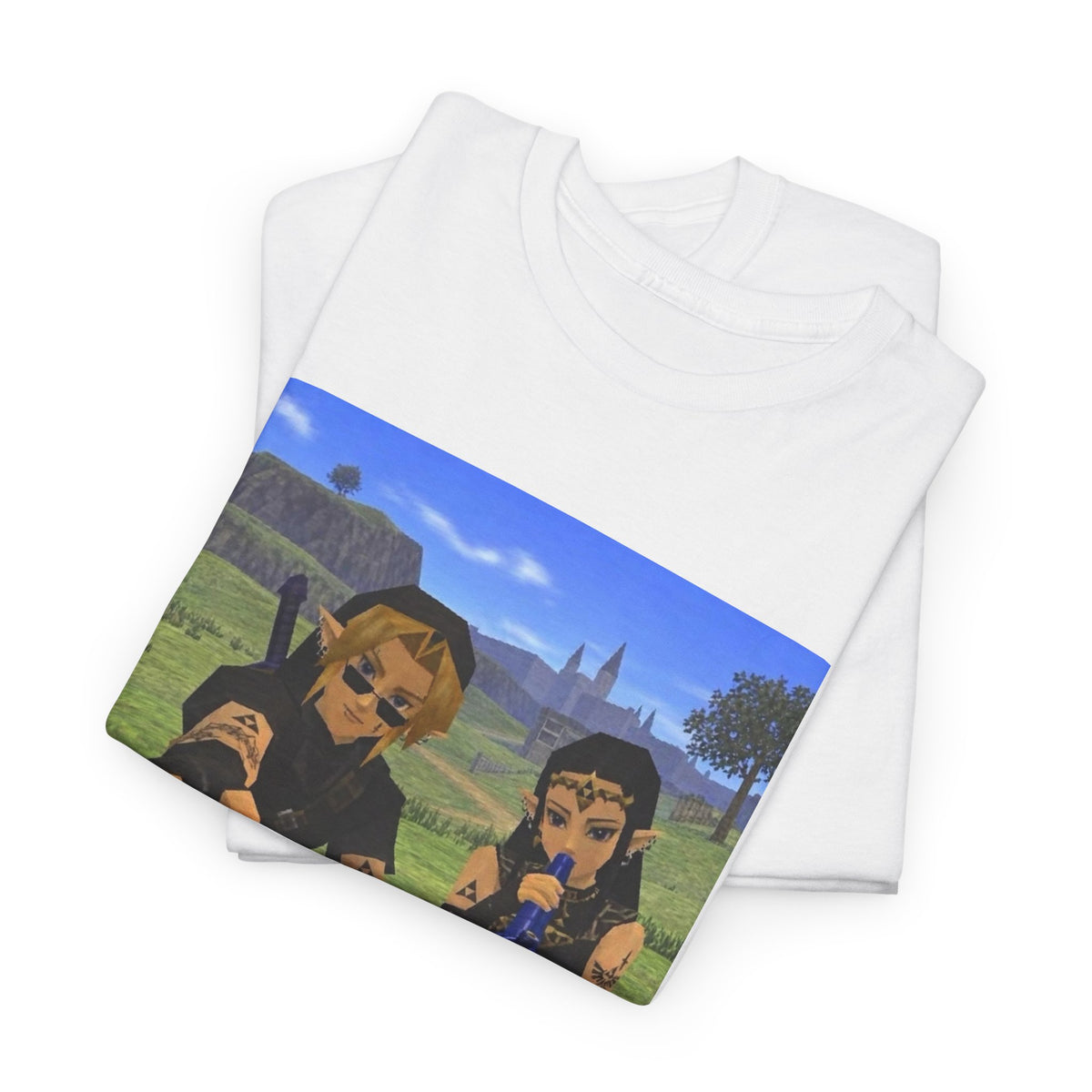 Dark Link And Dark Zelda Chilling Campfire Tee
