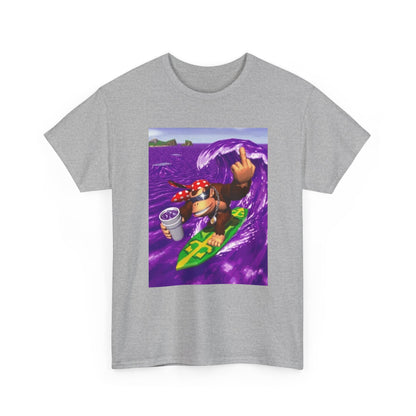 Diddy Kong Surfing Purple Wave Tee
