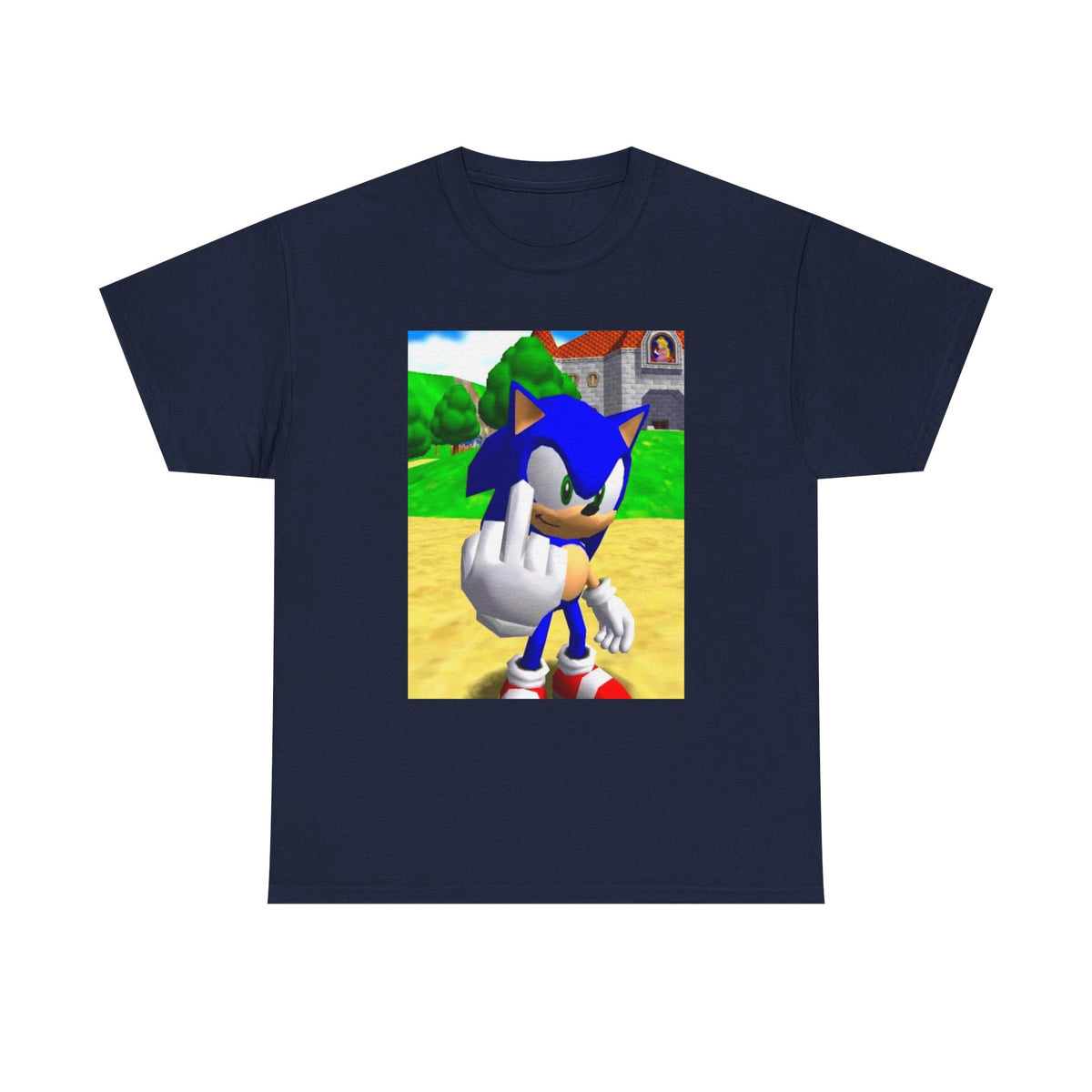 Sonic Flipping The Bird Tee