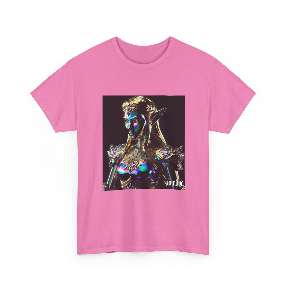 Iridescent Elven Warrior Princess Chrome Tee