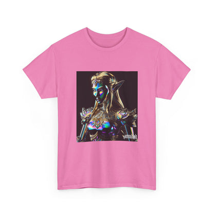 Iridescent Elven Warrior Princess Chrome Tee