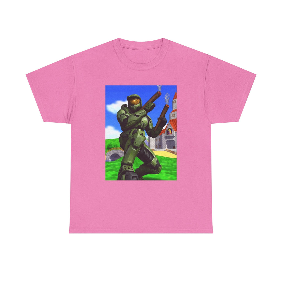 Master Chief Blazing In Mushroom Kingdom