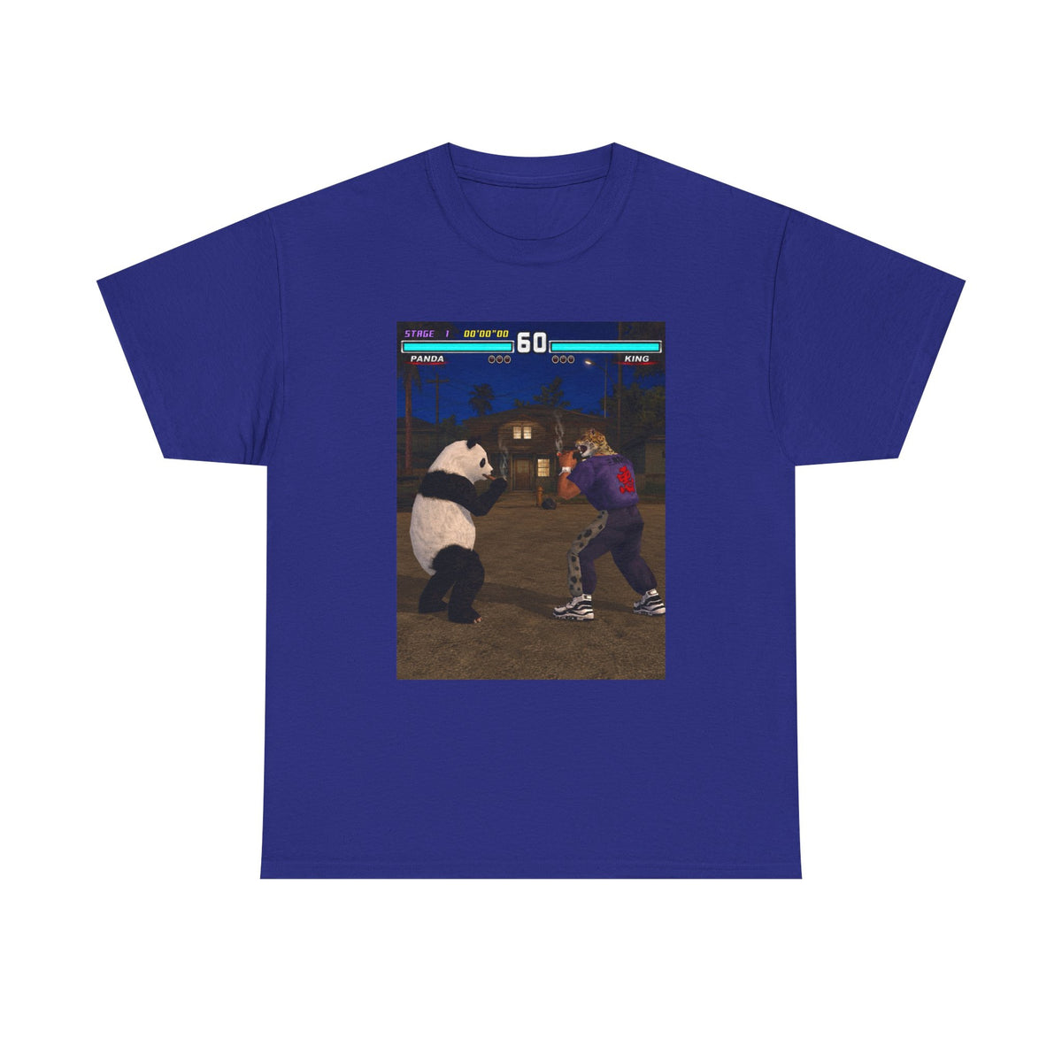 Panda And King Smoking Cigars Street Fight Tee