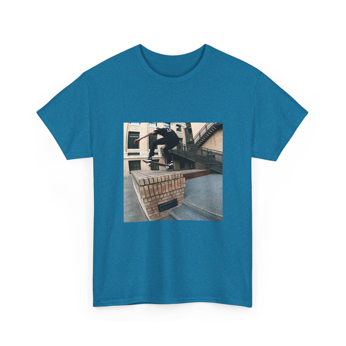 Skater Riding Through Cloud Passage Tee