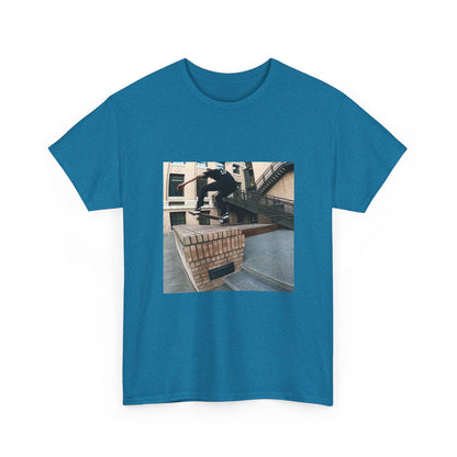 Skater Riding Through Cloud Passage Tee