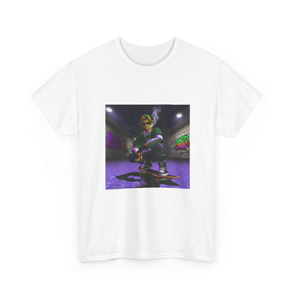 Stoner Link Skateboarding In Graffiti Alley Tee