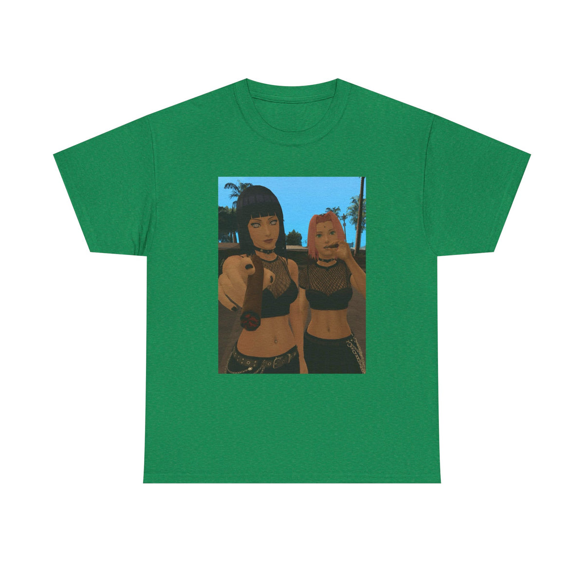 Anime Girls Sharing A Smoke Tee