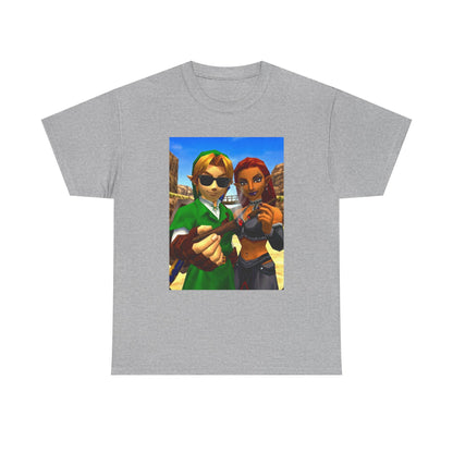 Link And Gerudo Blazing Out West Tee